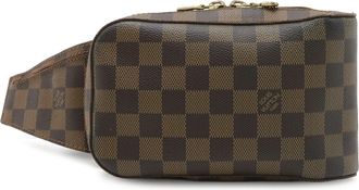 Louis Vuitton Brown Damier Canvas Pvc Pouch Shoulder Bag Sling Bag (Pre-Owned)