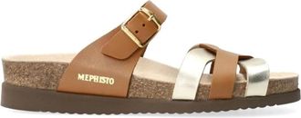 Mephisto Comfortabele damesandaal met verstelbare band - Dames - Sandalen - Bruin - 37 EU - Schoenen