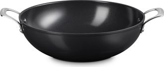 LE CREUSET Essential Nonstick Ceramic Wok in Black Silver at Nordstrom