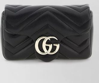 Gucci gg marmont mini leather shoulder bag