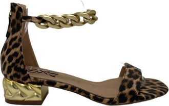 Ex&eacute; Womens Katy 386 Chain Sandal In Animal