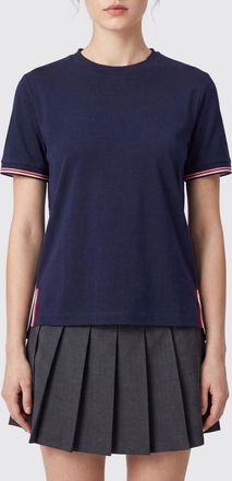 Thom Browne T-shirt in lana merino con motivo 4-Bar