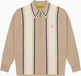 Gabicci Vintage 1973 Mens Gabicci Vintage Xander Sandstone Polo Shirt - Cream - Size: 40
