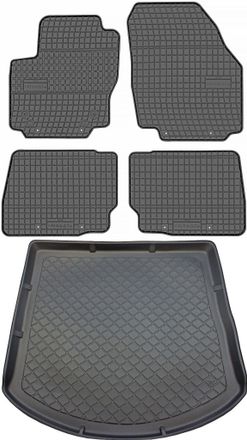 OEM Juego De Alfombrillas De Goma Para Coche Y Maletero Para Ford Mondeo Iv Estate (septiembre De 2007 A 2011)