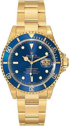 Rolex Pre-owned Rolex Submariner Champagne Dial Mens Watch 16618CDO