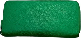 Louis Vuitton Green Cuir Ombre Leather Long Wallet (Bi-Fold) (Pre-Owned)