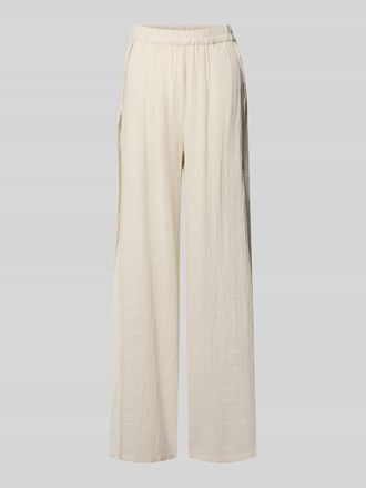 Pieces Loose Fit Hose aus reiner Baumwolle Modell AGNES in Beige, Gr&ouml;&szlig;e XS