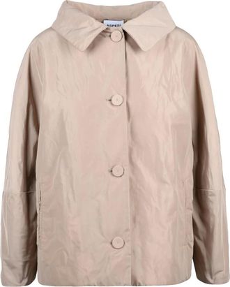 Aspesi Dames, Jassen, Beige, Maat: 2XS Poliester