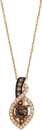 Le Vian Euphoria Chocolate 14K Rose Gold 0.38 Ct. Tw. Diamond Pendant Necklace