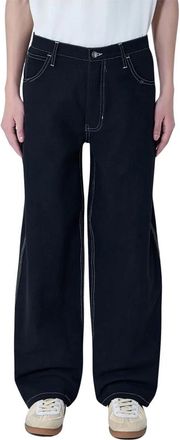 Story mfg. Poetry Canvas Wonky-Wear Pants - Heren - Loose Fit Jeans - Zwart - L - Katoen - Jeans