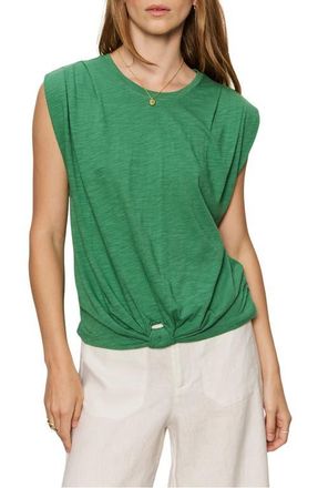 Sanctuary Knotted Muscle Tee in Green Juice at Nordstrom, Size X-Large