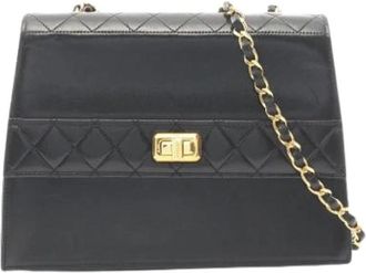 Chanel Pre-owned Vintage Schoudertas - Dames - Vintage Schoudertas - Zwart - ONE Size - Leer - Vintage