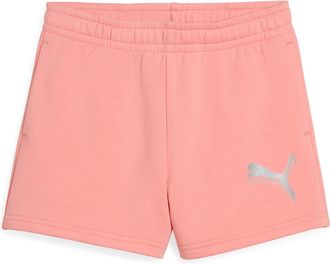 Puma Trainingsshorts PUMA ESS METALLIC SHORTS TR G, Damen, Gr. 164, N-Gr, pink (pink fruit), Sweatware, Obermaterial: 68% Baumwolle, 32% Polyester, bedruck