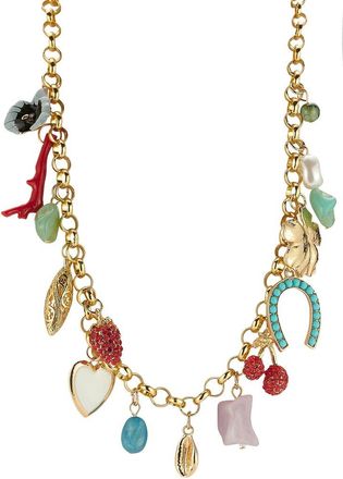 Sphera Milano Plated 14.5Mm Pearl Cz Necklace