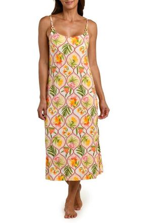 La Blanca Palm Cover-Up Dress in White Multi at Nordstrom, Size X-Small