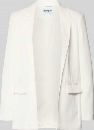 Pieces Loose Fit Longblazer mit Abn&auml;hern Modell BOZZY in Offwhite, Gr&ouml;&szlig;e XL