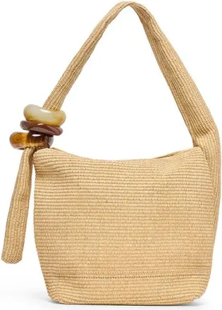 Dolce Vita Kalen Raffia Shoulder Bag in Natural at Nordstrom