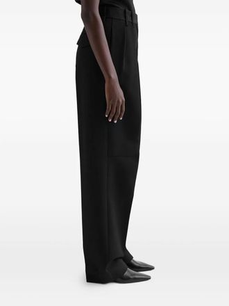 Jil Sander Pantaloni con pieghe - Nero
