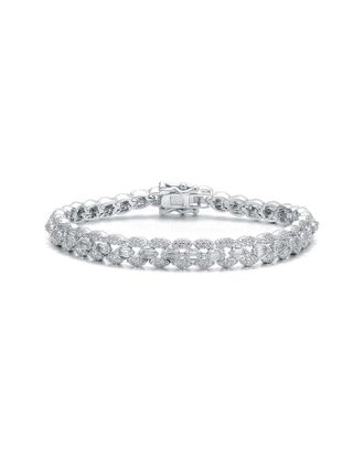 Genevive Silver Cz Bracelet
