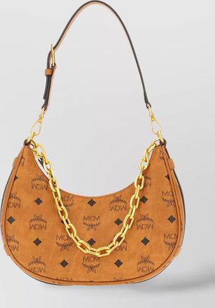 MCM shoulder bags with top handle and chain detail