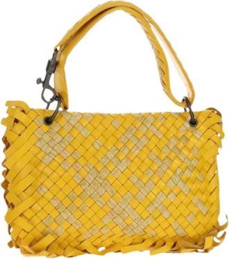 Bottega Veneta Pre-owned Mini Bags, female, Yellow, Size: ONE SIZE Pre-owned Mini Shoulder Bag