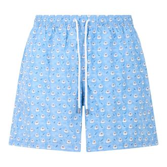 Fedeli Beachwear, male, Blue, Size: 3XL Madeira Airstop Swim Shorts