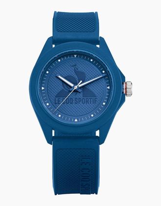 Le Coq Sportif Mens Monochrome Blue Plastic Strap Digital Watch - Size: ONE size