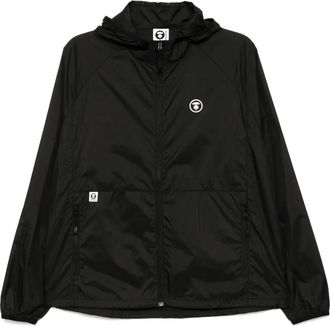 Aape By A Bathing Ape Giacca a vento con logo Moonface - Nero