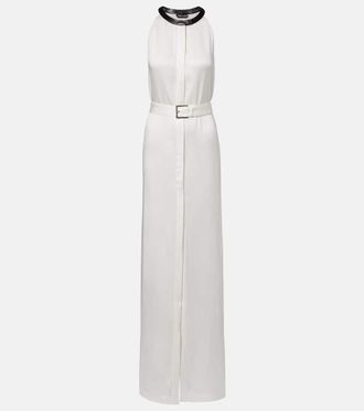 Tom Ford Cr&ecirc;pe satin maxi dress