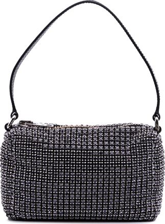 Alexander Wang Alexander Wang Pre-owned Womens Mesh Crystal Heiress Pouch - Grey Textile - One Size