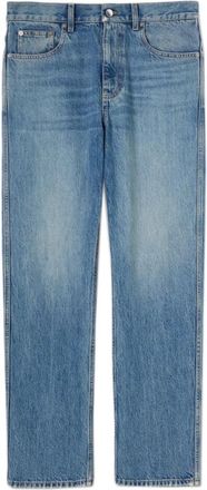 Gucci Straight Jeans, male, Blue, Size: W33 Slim Fit Cotton Denim Pant