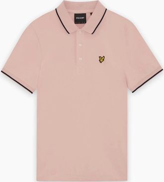 Lyle & Scott Mens Lyle & Scott Pink Tipped Polo Shirt - Size: 38