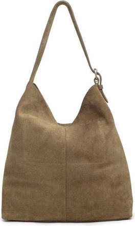 Celtic & Co. Suede Slouchy Shoulder Bag in Khaki at Nordstrom