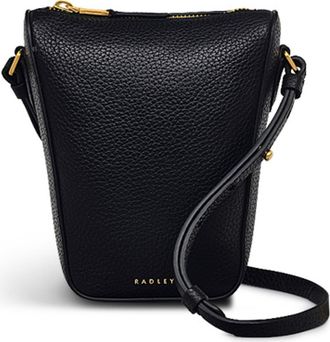 Radley London Oak Street Medium Phone Crossbody Bag in Black at Nordstrom