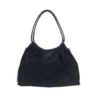 Gucci Pre-owned Bucket Bags, female, Black, Size: ONE SIZE Pre-owned Suede Shoulder Tote Bag
