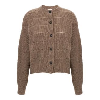 Brunello Cucinelli Dames, Truien, Bruin, Maat: 2XS Wol