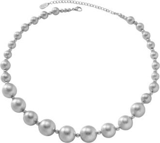 Dansk Copenhagen Solgerd Statement Ketting - Dames - Accessoires - Grijs - Maat: ONE Size Satijn