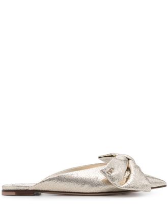 Valentino Garavani Mules con fiocco - Oro