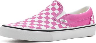 Vans Classic Slip-On Shoes Color Theory Checkerboard Pink Fizz : Mens 11 - Womens 12.5 Medium, Leather