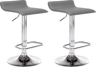 Clp Clp - Set De 2 Taburetes Dyn En Cuero Pu Gris