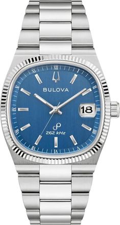 Bulova Super Seville Mens Silver Watch 96B440 Stainless Steel - One Size
