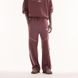 New Balance Uomo Trackside French Terry Pant in Marrone, Maglia di Poliestere, Taglia 2XL