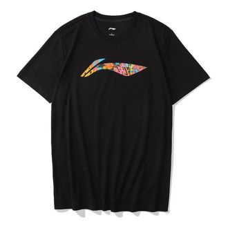 Li-Ning Big Graphic Loose Fit T-shirt Black Multi AHSR693-1