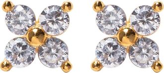 Girls Crew Teeny Tiny Cubic Zirconia Cluster Stud Earrings in Gold at Nordstrom