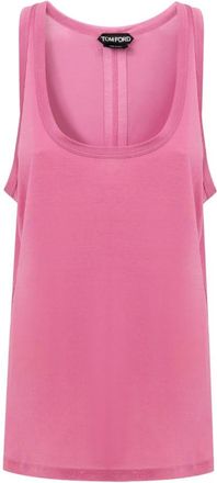 Tom Ford Zijden Mouwloze Top - Dames - Tops zonder mouwen - Roze - 2XS - Tops