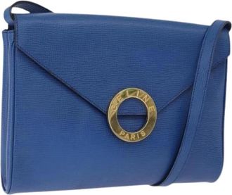 Celine Pre-owned Vintage Schoudertas - Dames - Vintage Schoudertas - Blauw - ONE Size - Leer - Vintage