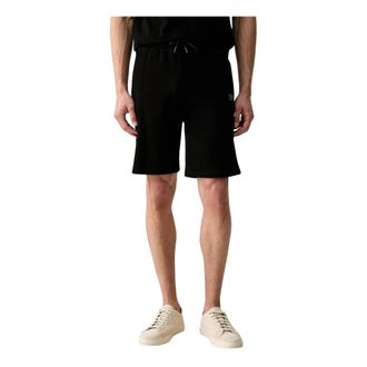 Karl Lagerfeld Katoenen Sweatshorts - Heren - Korte Broeken - Zwart - M - Katoen - Korte Broeken
