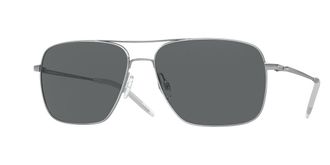 Oliver Peoples OV1150S Clifton Polarized 5036P2 Mens Sunglasses Silver Size 58