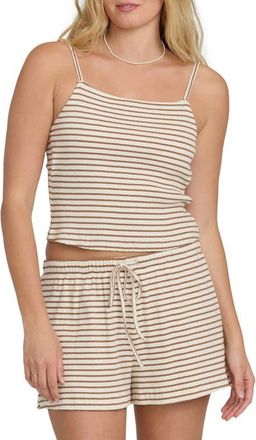 Billabong Easy Livin Stripe Camisole in Brown Stone at Nordstrom, Size X-Small