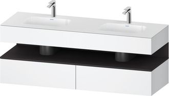 Duravit Qatego Lavabo Encastrado Con Base De Lavabo Consola, - Duravit